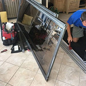 sliding glass door frame repair Loomis